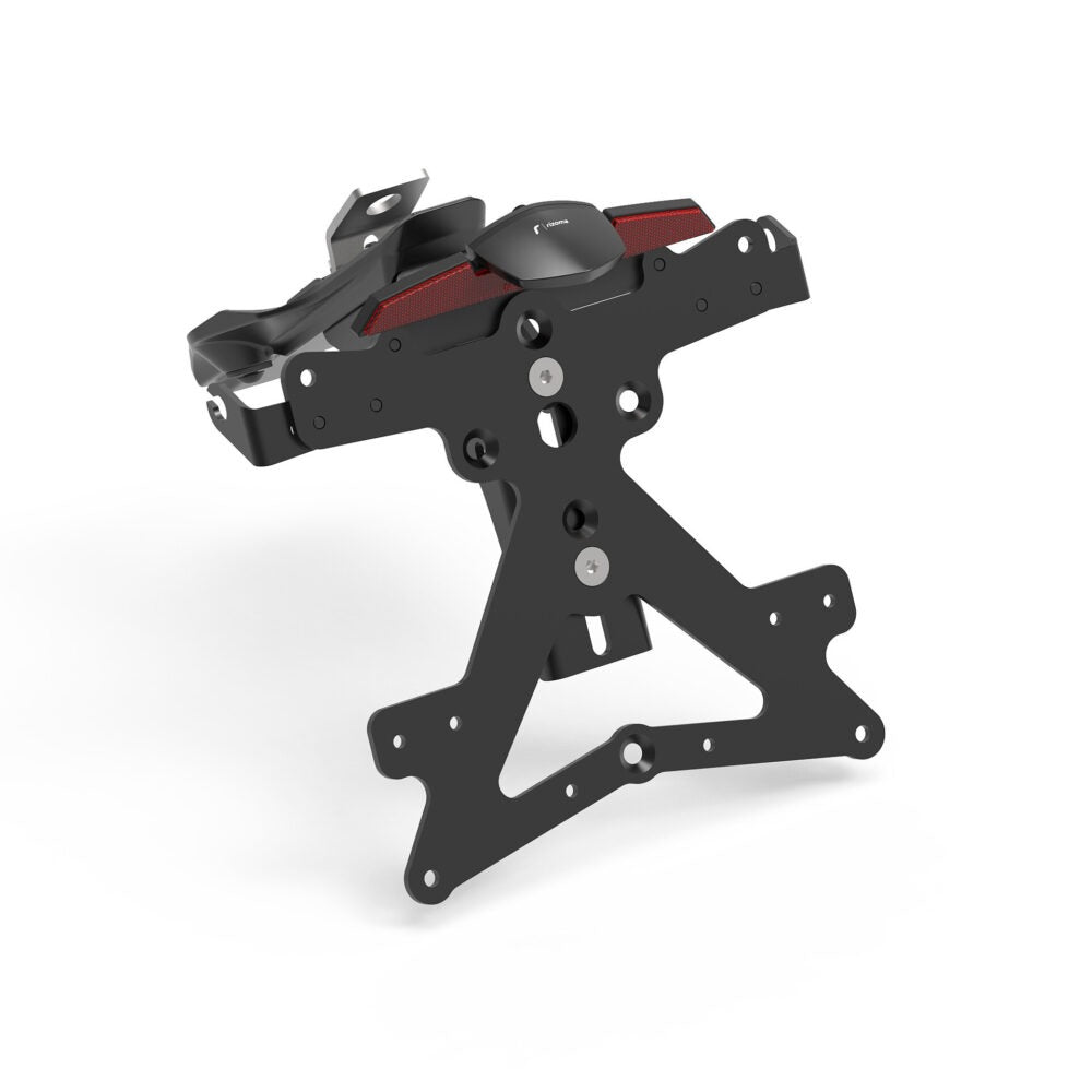 Rizoma Fox License Plate Support Kit Black for Ducati Panigale V4/Panigale V2/Streetfighter V2