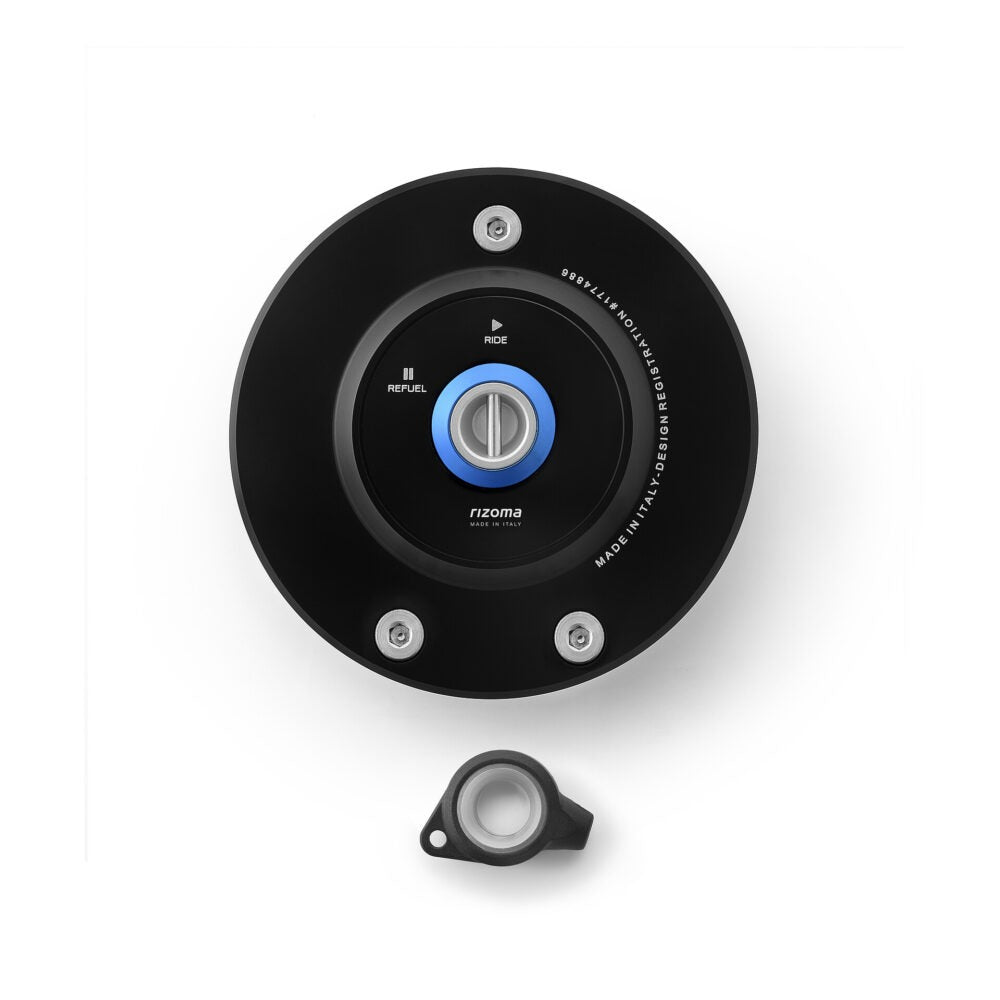Rizoma Gas Cap Black for BMW F 800 GS Adventure/F 800 R/R 1200 GS 10-12/R 1200 R/R 1200 R Classic/R NineT/S 1000 R/S 1000 RR