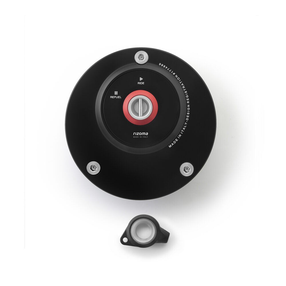 Rizoma Gas Cap Black for Ducati SuperSport 939/939 S/1198/1198 S/Monster 797/Monster 821/1200/1200 S