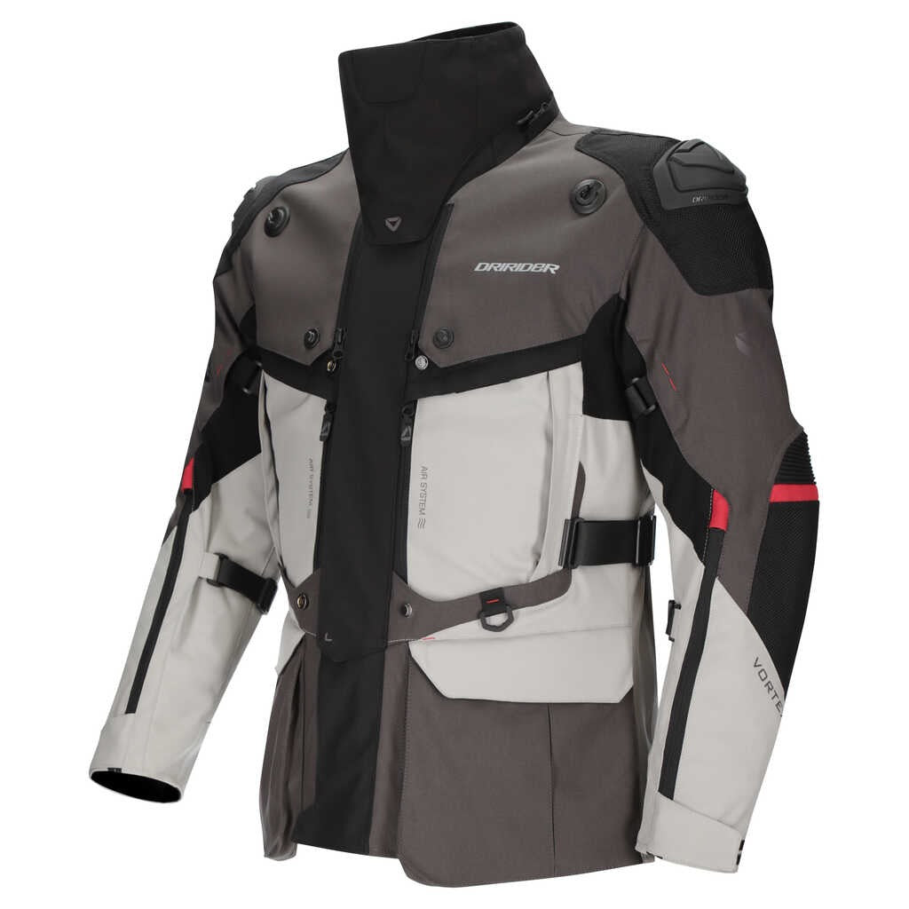 DriRider Vortex Adventure III Grey/Light Grey/Black Textile Jacket