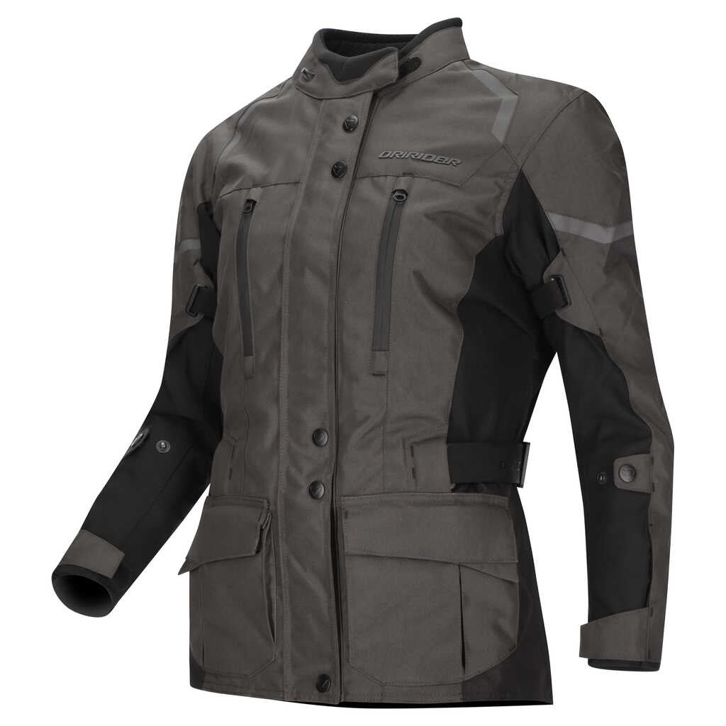 DriRider Compass V Grey/Black Womens Textile Jacket