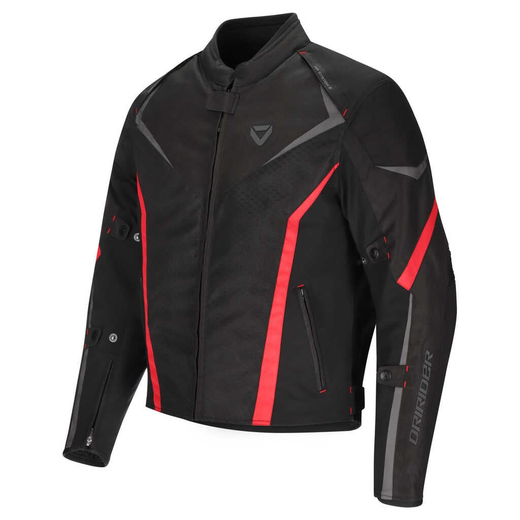 DriRider Origin 2 Black/Red Textile Jacket