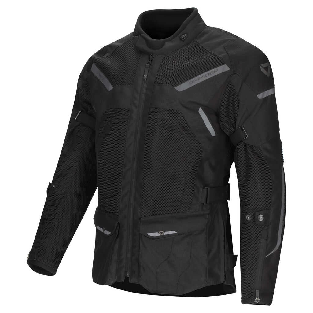 DriRider Apex 6 Airflow Black/Black Textile Jacket
