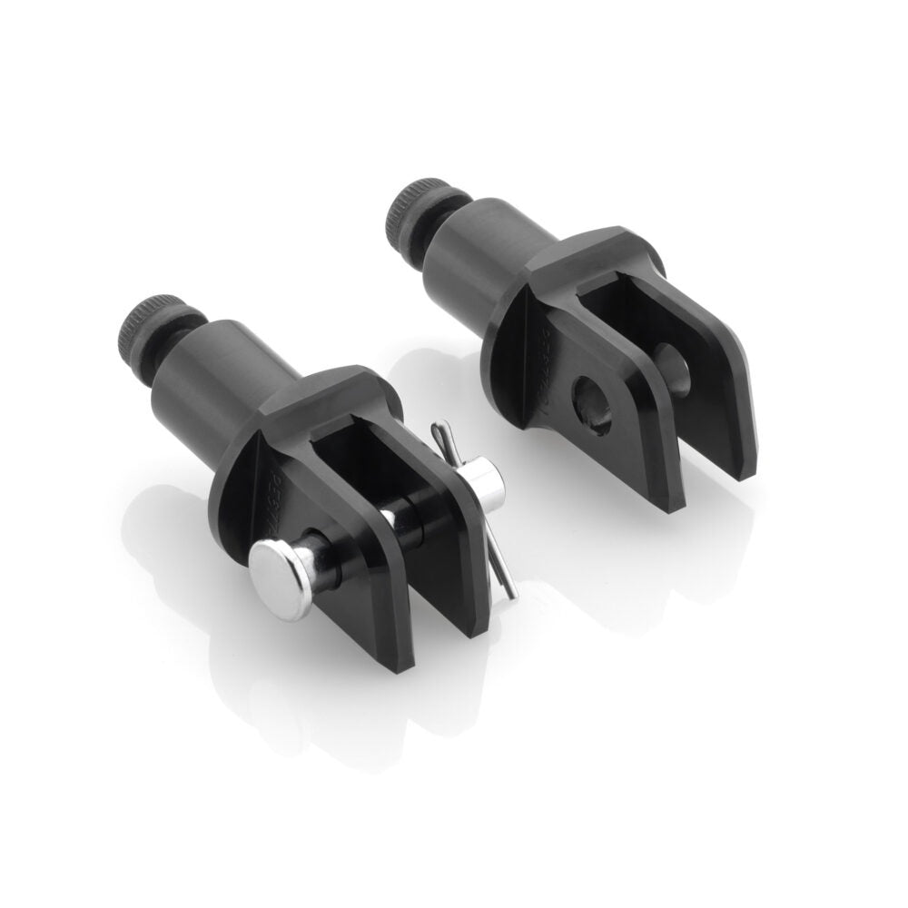 Rizoma PRO/B-PRO/Street Rider Footpeg Adaptors Black for Yamaha MT-09/FZ-09/MT-09 Tracer/FJ-09/XSR900