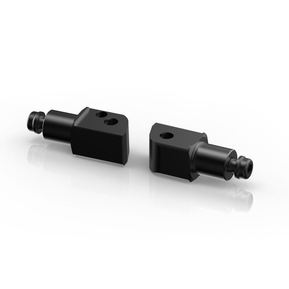 Rizoma PRO/B-PRO/Street Passenger Footpeg Adaptors Black for most Yamaha Models