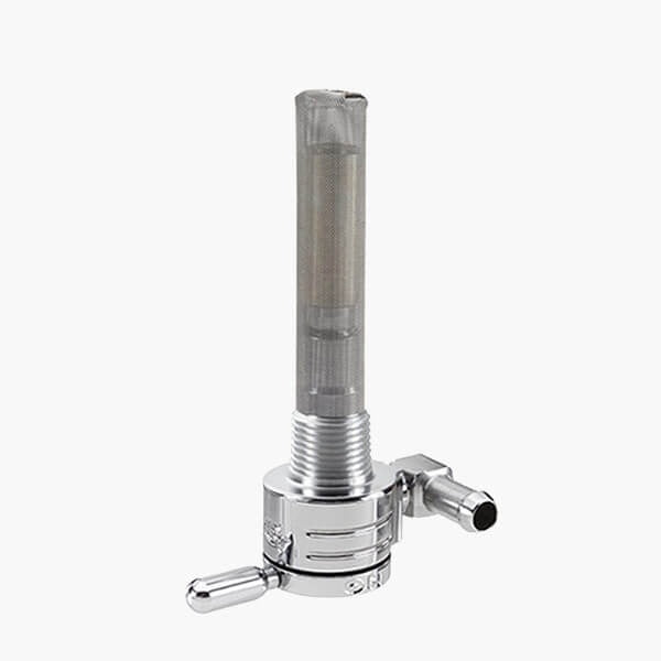 Golan Products Inc GP-75-516B Fuel Tap/Petcock w/3/8" NPT Thread & 5/16" Backward Facing Fuel Outlet Chrome