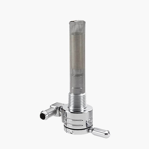 Golan Products Inc GP-75-516F Fuel Tap/Petcock w/3/8" NPT Thread & 5/16" Forward Facing Fuel Outlet Chrome