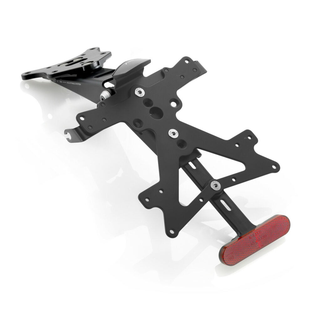 Rizoma Fox License Plate Support Kit Black for Yamaha MT-09/FZ-09 13-16/MT-09 Tracer/FJ-09 15-20/XSR900 16-20