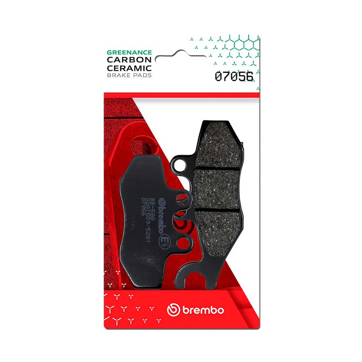 Brembo B-07056 Scooter (CC) Carbon Ceramic Rear Brake Pad (07056)
