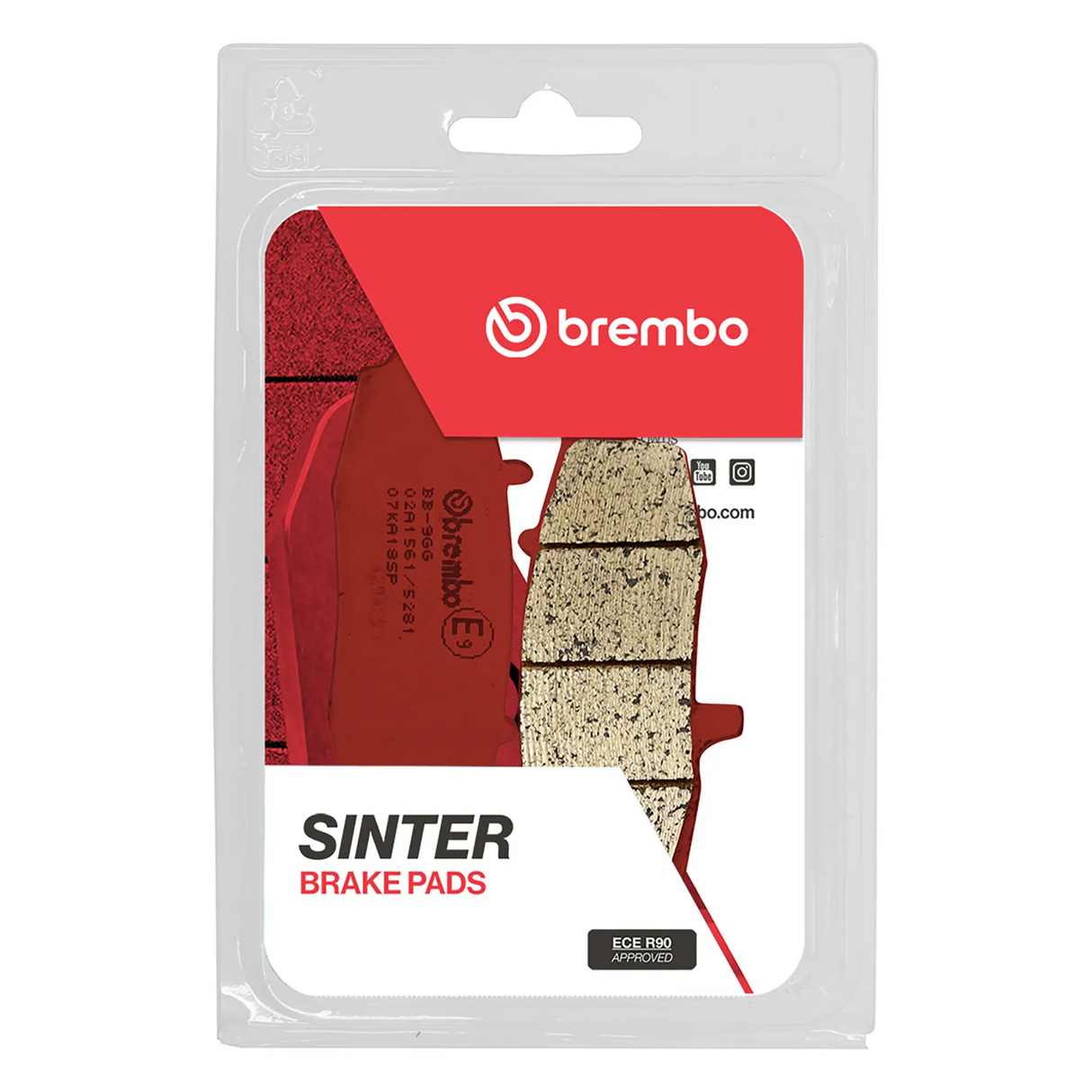 Brembo B-07KA18SP Road (SP) Sintered Rear Brake Pad (07KA18.SP)