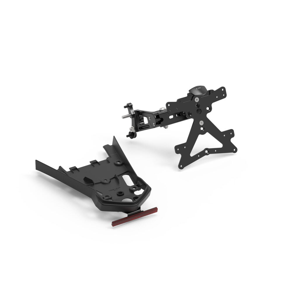 Rizoma Outside Street License Plate Support Kit Black for BMW R NineT/Pure/Racer/Urban G/S/Scrambler 14-20