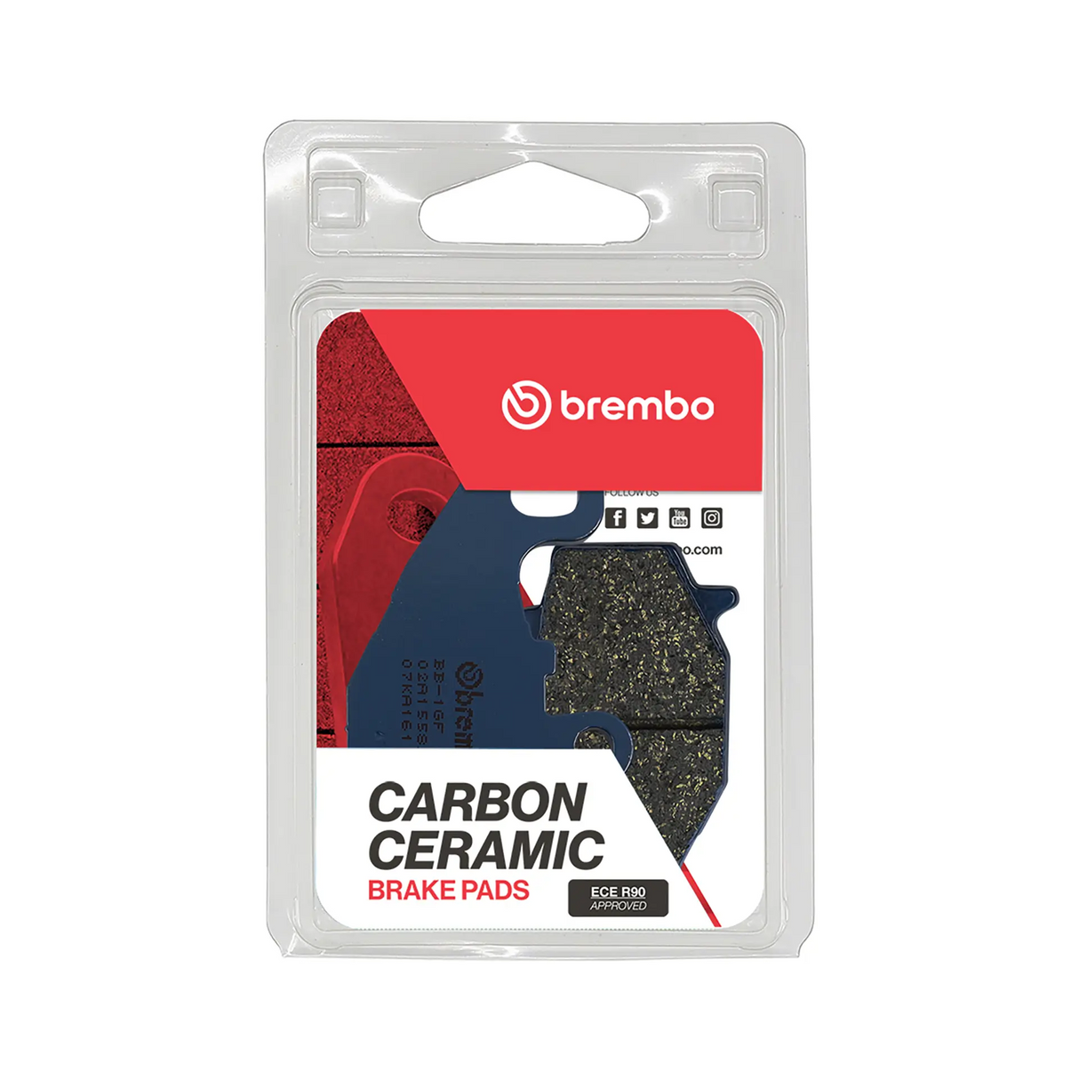 Brembo B-07KA1617 Road (17) Carbon Ceramic Rear Brake Pad (07KA16.17)
