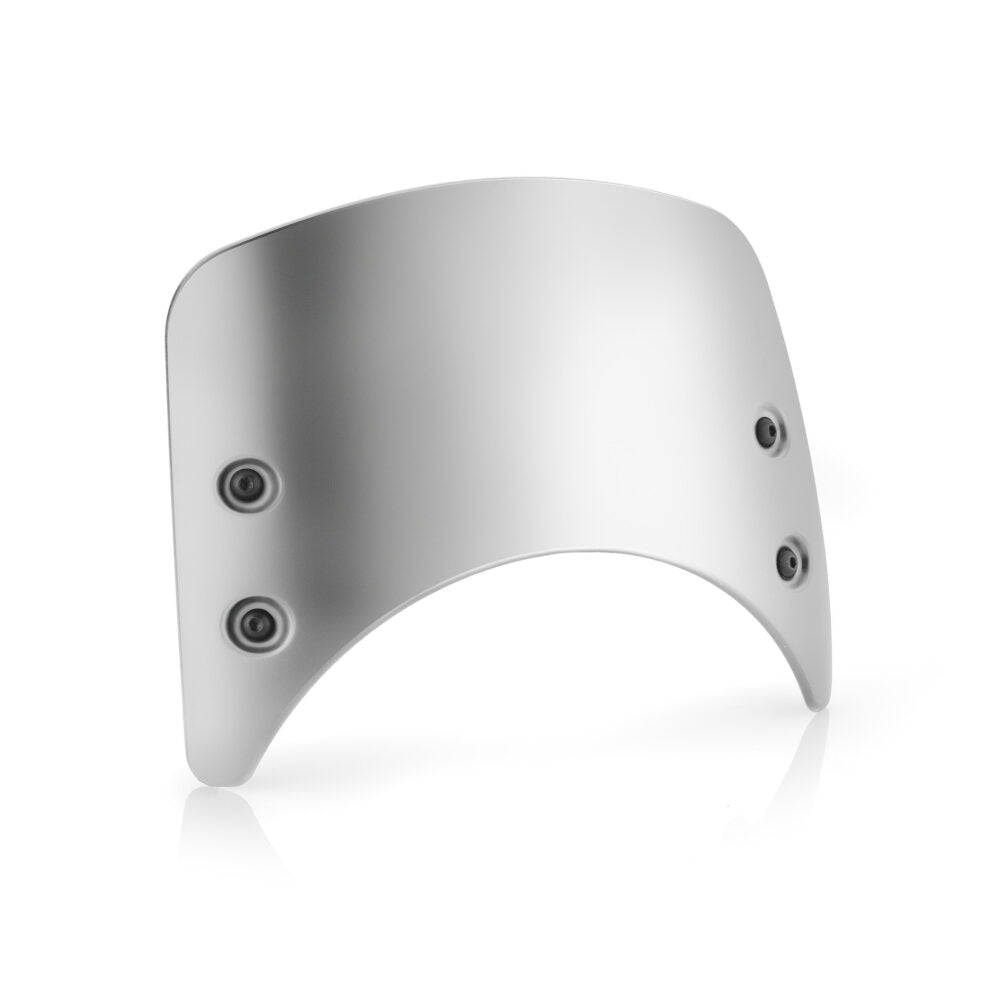 Rizoma Low Headlight Fairing Silver for BMW R NineT/Ducati Scrambler/Triumph Thruxton 1200 R/Street Twin