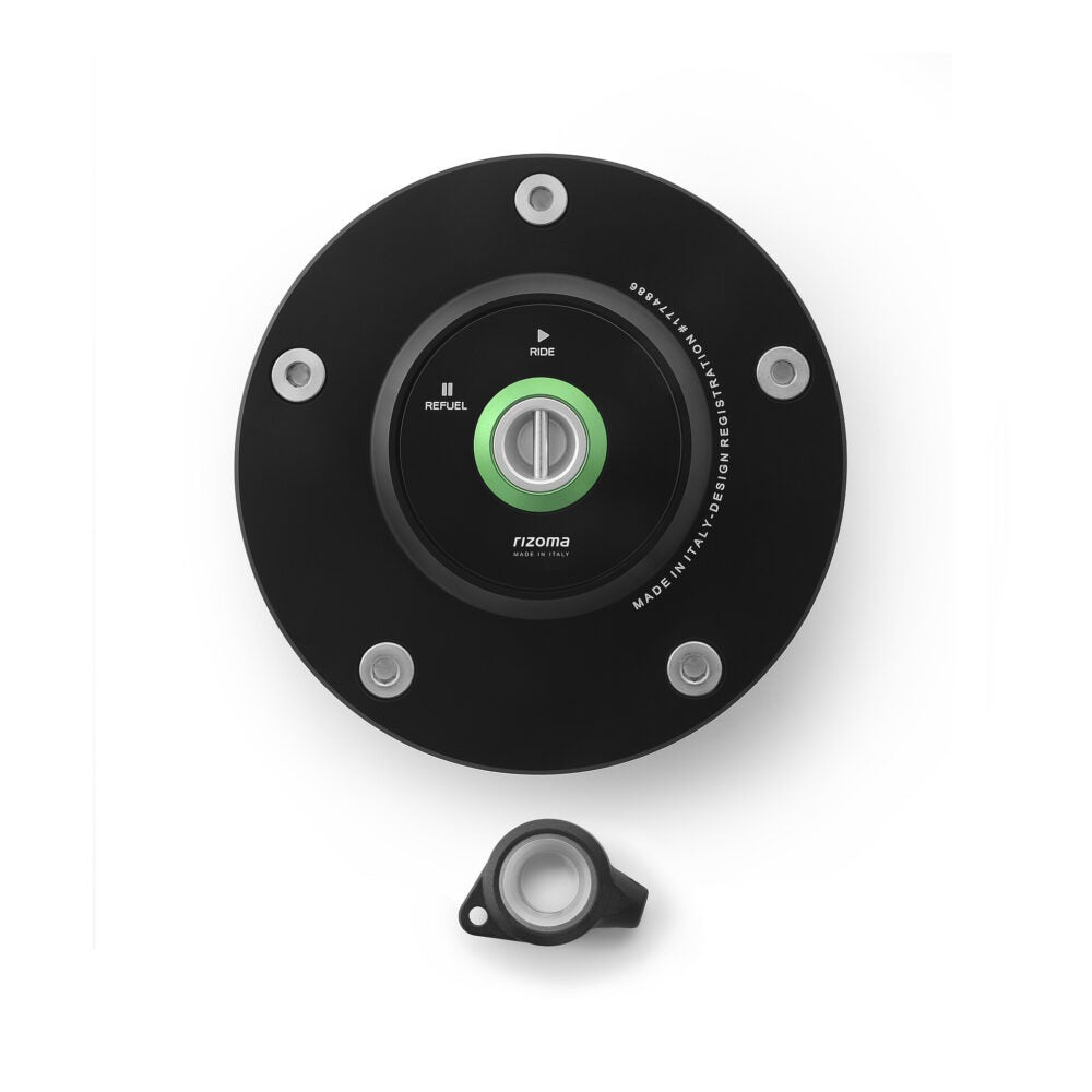 Rizoma Gas Cap Black for Kawasaki Z650/Z900 17-20/Versys-X 300 18-20/Ninja 650 17-20
