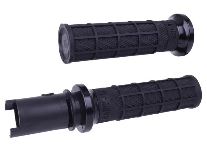 ODI Grips ODI-V31HTC-BB-B Hart-Luck Full Waffle Lock-On Handgrips Black for Harley-Davidson CVO Touring 23-Up/Street Glide/Road Glide 24-Up/Touring/Softail 25-Up