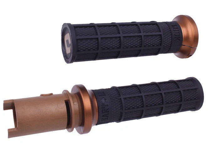 ODI Grips ODI-V31HTC-BZ-Z Hart-Luck Full Waffle Lock-On Handgrips Bronze for Harley-Davidson CVO Touring 23-Up/Street Glide/Road Glide 24-Up/Touring/Softail 25-Up