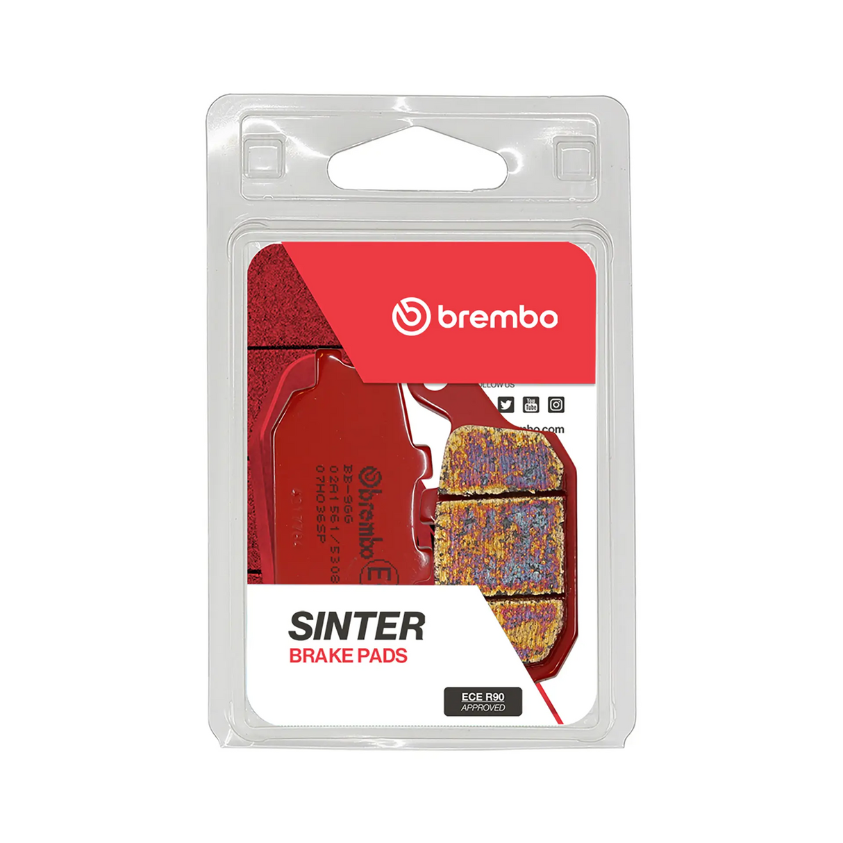 Brembo B-07HO36SP Road (SP) Sintered Rear Brake Pad (07HO36.SP)