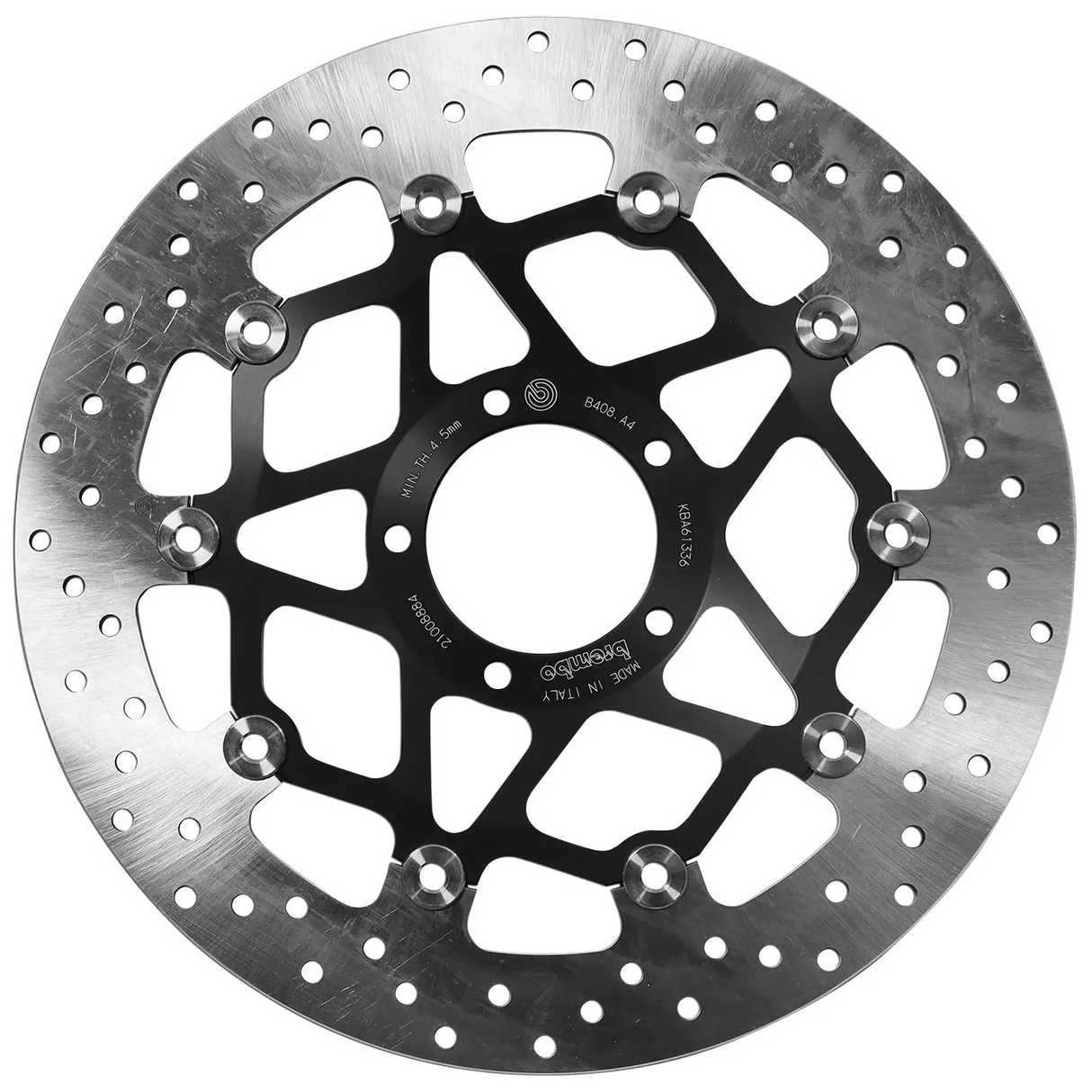 Brembo Serie Oro Floating Front Brake Disc for Ducati 1200 Monster 14-21/1158 MultiStrada 21-23/1200 MultiStrada 15-21 Models