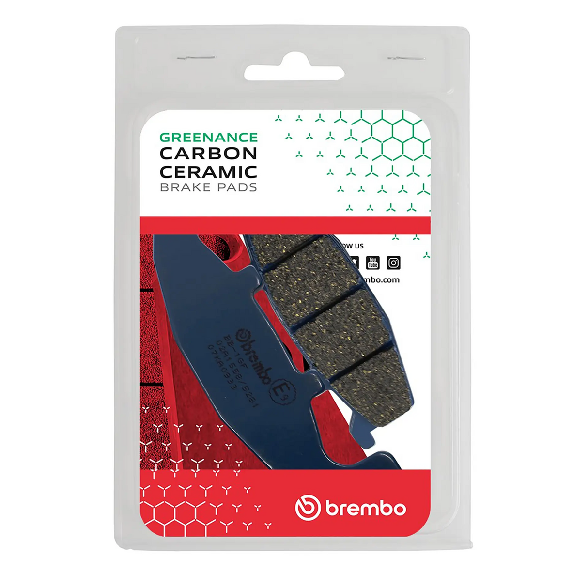 Brembo B-07KA0933 Road (33) Carbon Ceramic Front Brake Pad (07KA09.33)