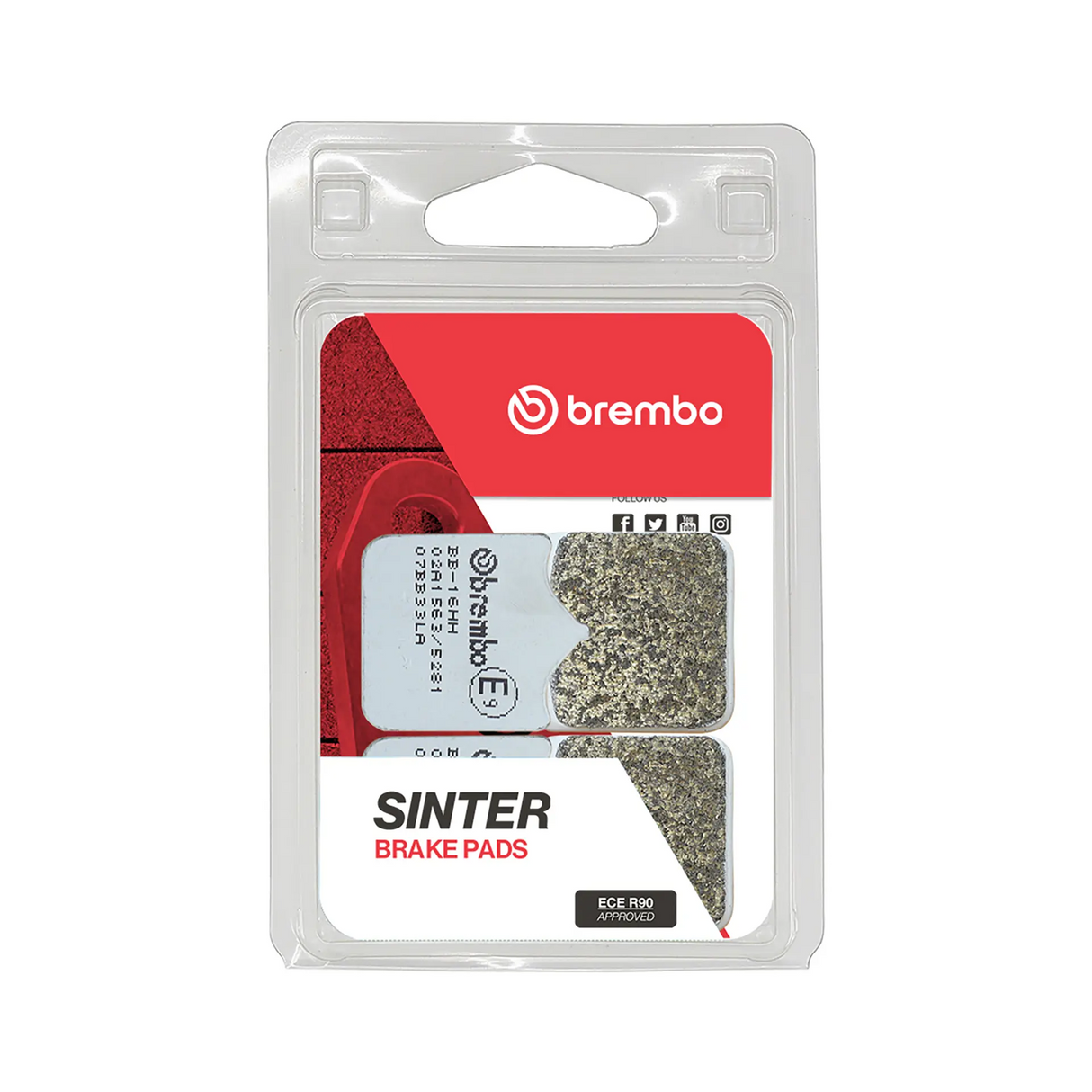 Brembo B-07BB33LA Road (LA) Sintered Front Brake Pad (07BB33.LA)