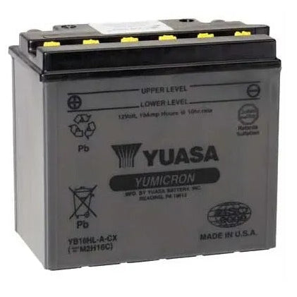 Yuasa YB16HL-A-CX Yumicron CX Series 12V 19Ah/255CCA Battery