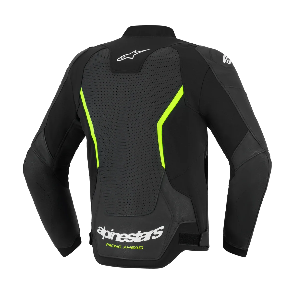 Alpinestars GP Force V2 Air Leather Black/Fluro Yellow Jacket