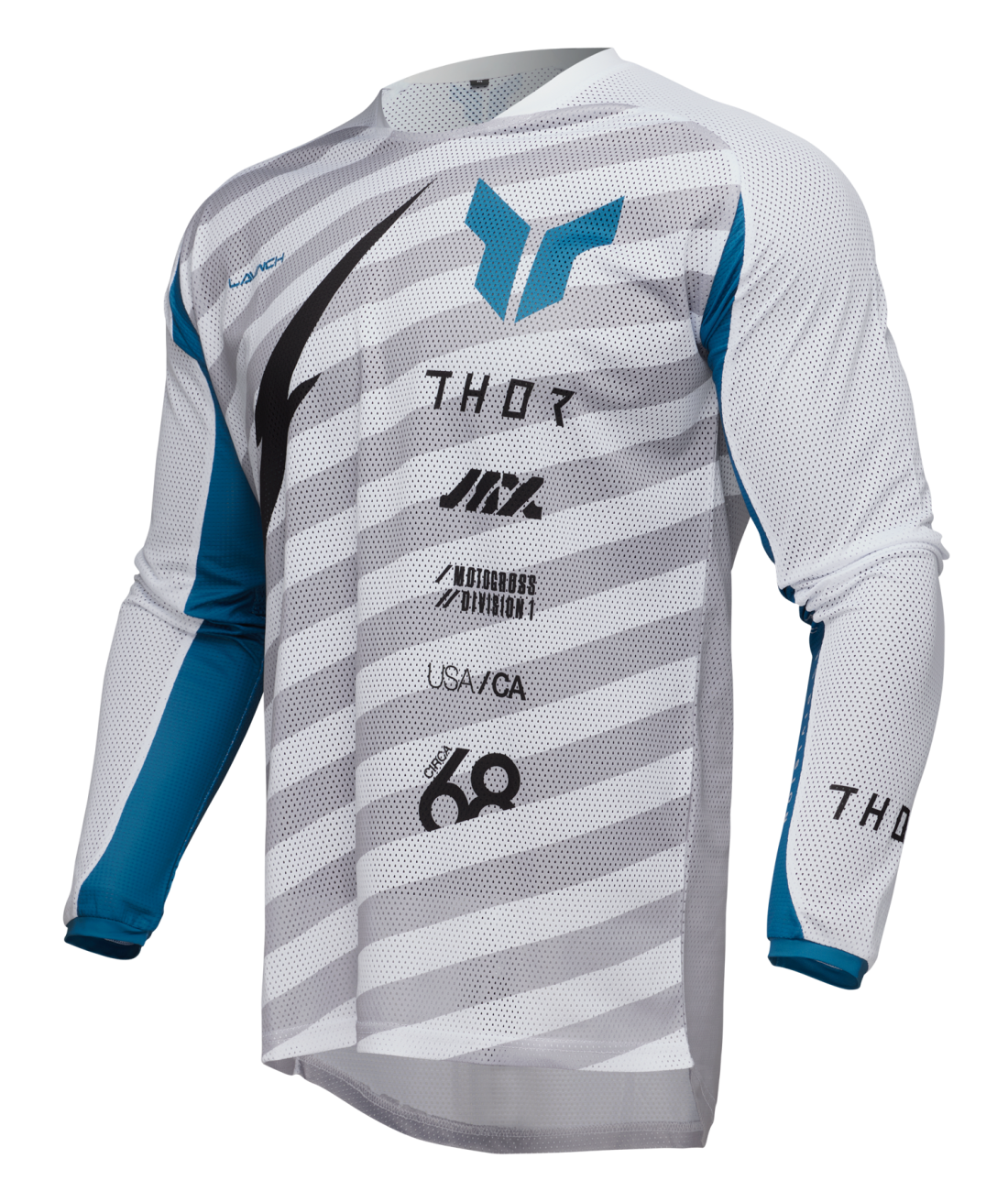 Thor 2025 Launchmode Air Raid White/Grey Jersey