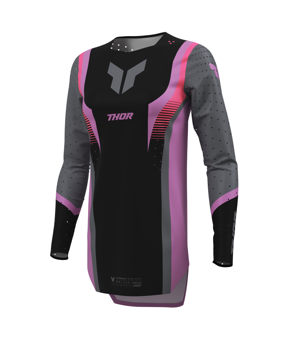 Thor 2026 Sportmode Velocity Black/Orchid Womens Jersey