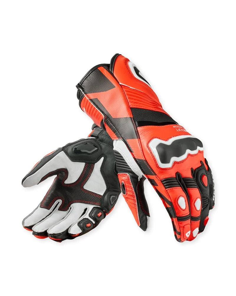 REV'IT! Jerez 4 Neon Red/Black Gloves