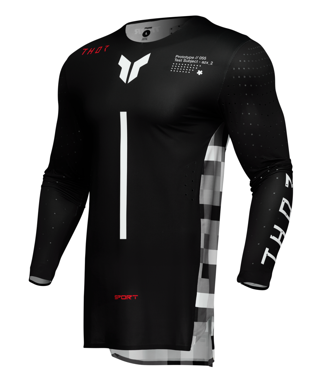 Thor 2025 Sportmode Riot Black/Red Jersey
