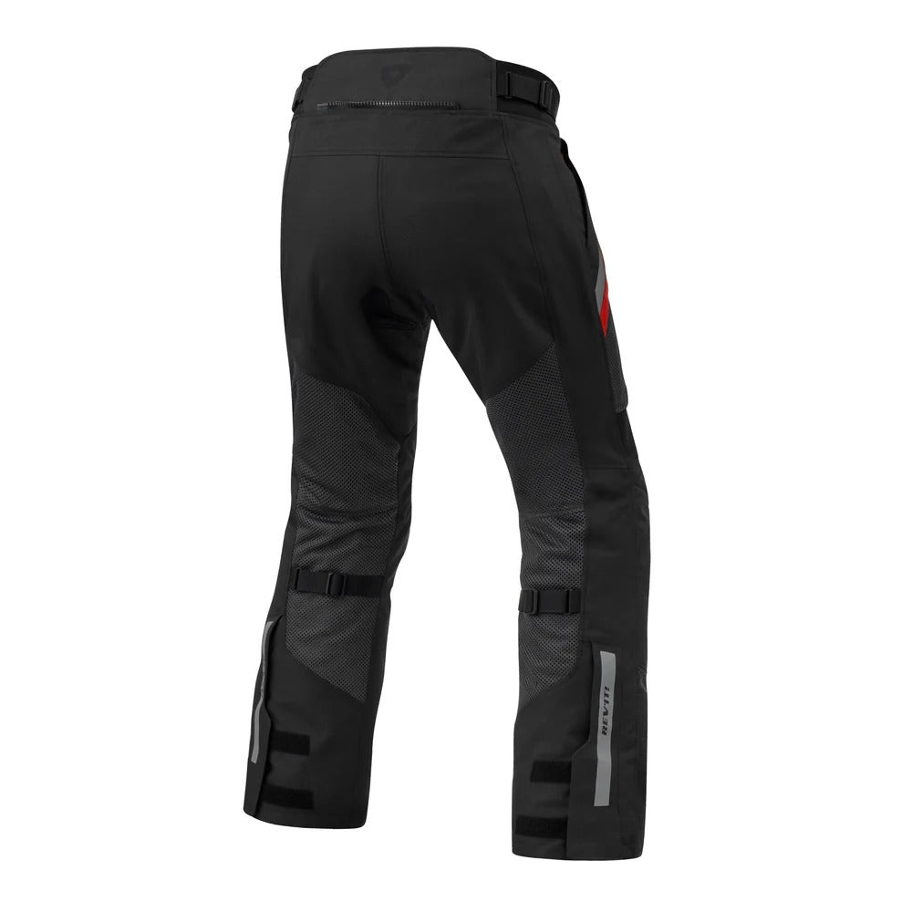 REV'IT! Tornado 4 H2O Black Standard Leg Textile Pants