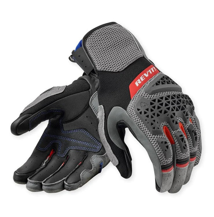REV'IT! Sand 5 Grey/Red Gloves