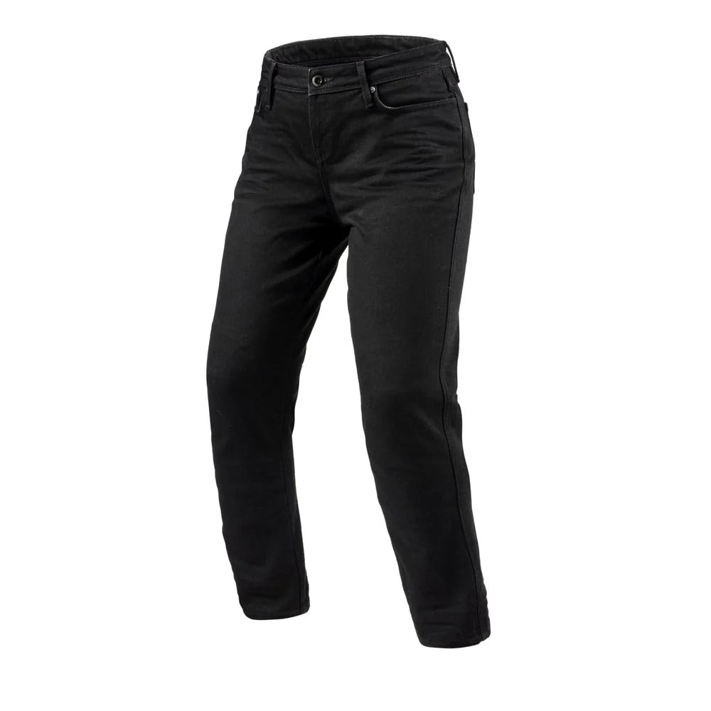 REV'IT! Violet BF Black Short Leg Womens Jeans