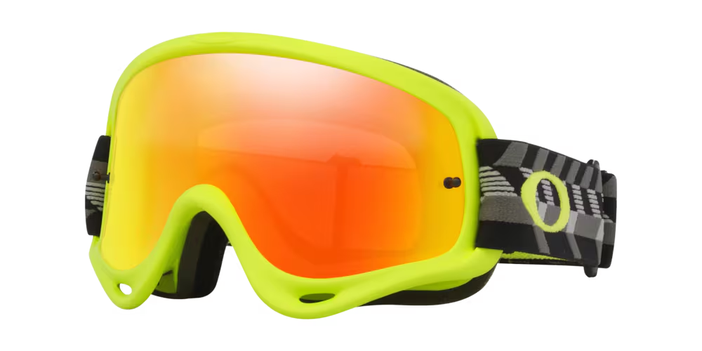 Oakley O-Frame MX Goggles w/Black Empire Strap & Fire Iridium Lenses