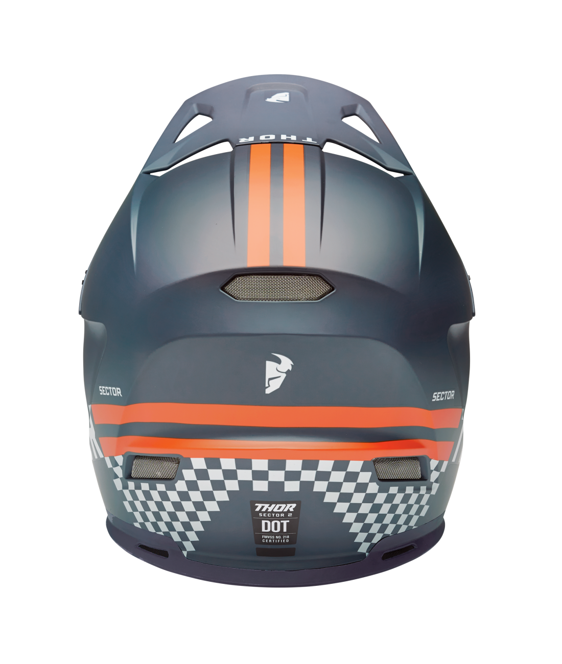 Thor 2025 Sector 2 Combat Matte Midnight/Orange Helmet