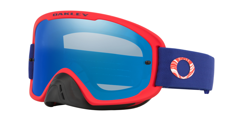 Oakley O-Frame 2.0 PRO MX Goggles w/Team Red Strap & Black Ice Iridium Lenses
