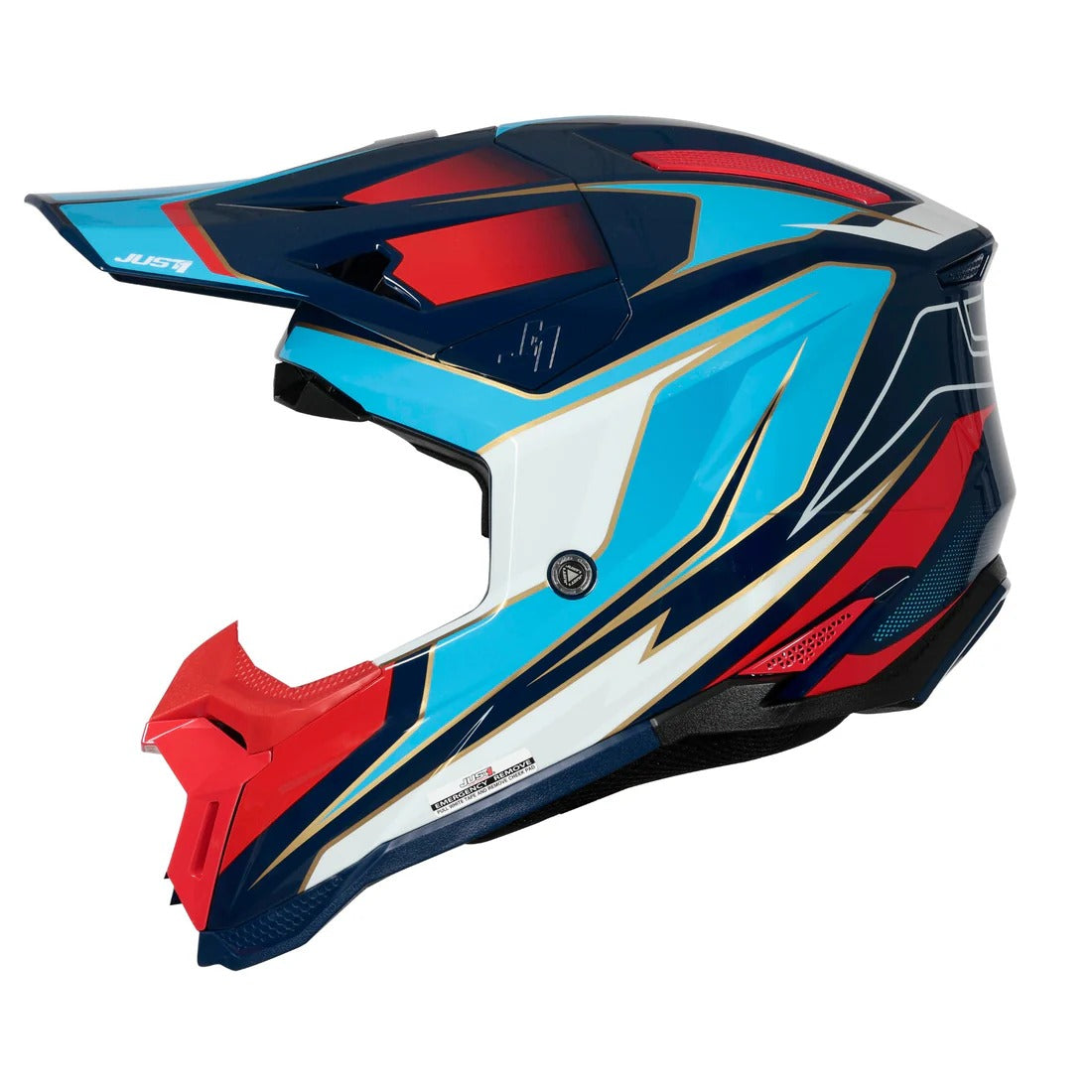 Just1 J40 Speed Gloss Red/White/Blue Helmet