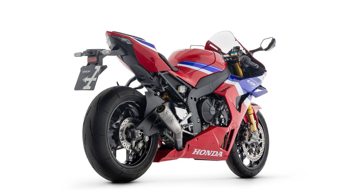 Arrow 71225PR Pro-Race Titanium Full Exhaust System w/Indy Race Evo Titanium Muffler & Titanium End Cap for Honda CBR1000RR-R 24-Up