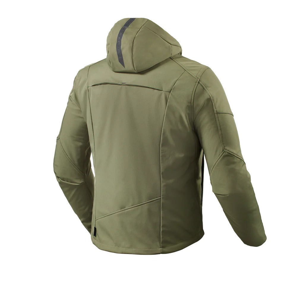 REV'IT! Afterburn H2O Green Textile Hoodie Jacket