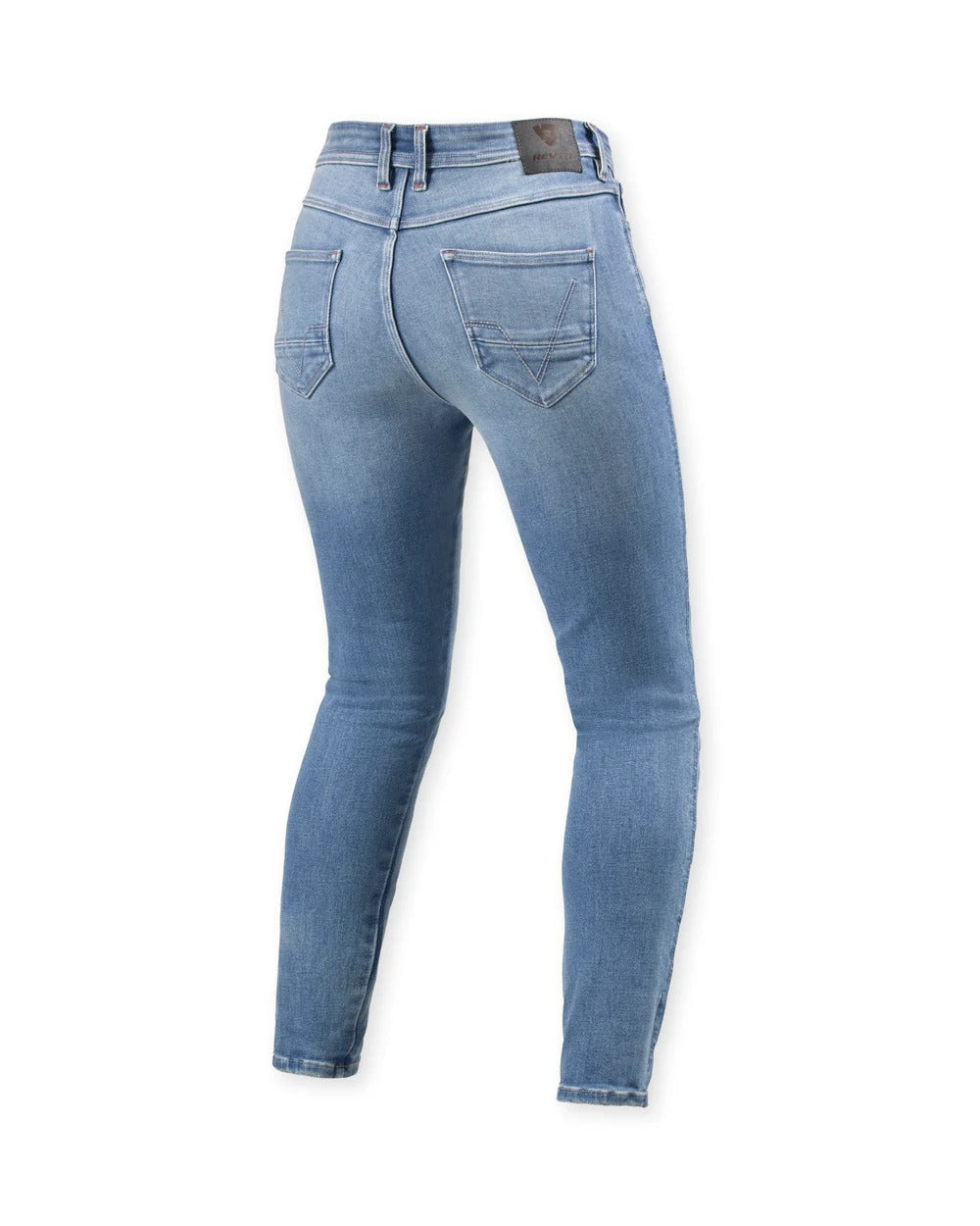REV'IT! Shelby 3 Skinny Light Blue Vintage Short Leg Womens Jeans
