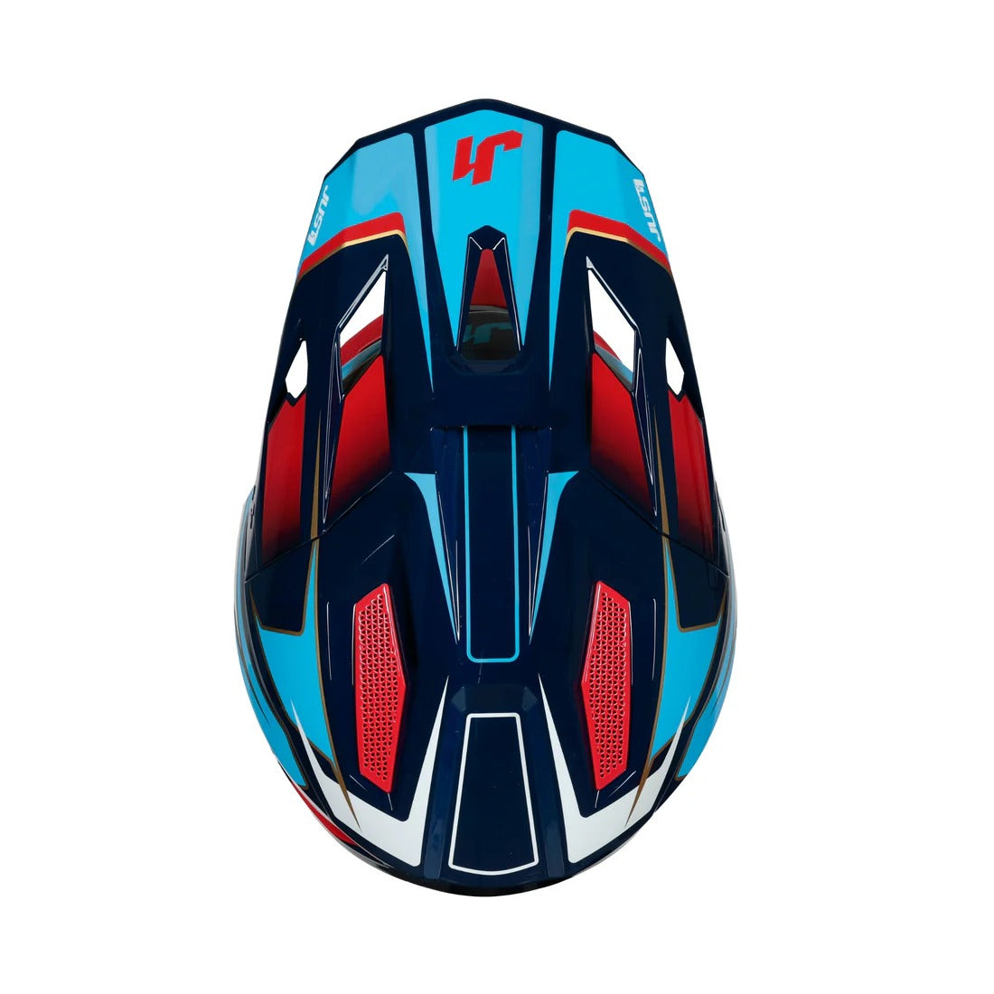 Just1 J40 Speed Gloss Red/White/Blue Helmet