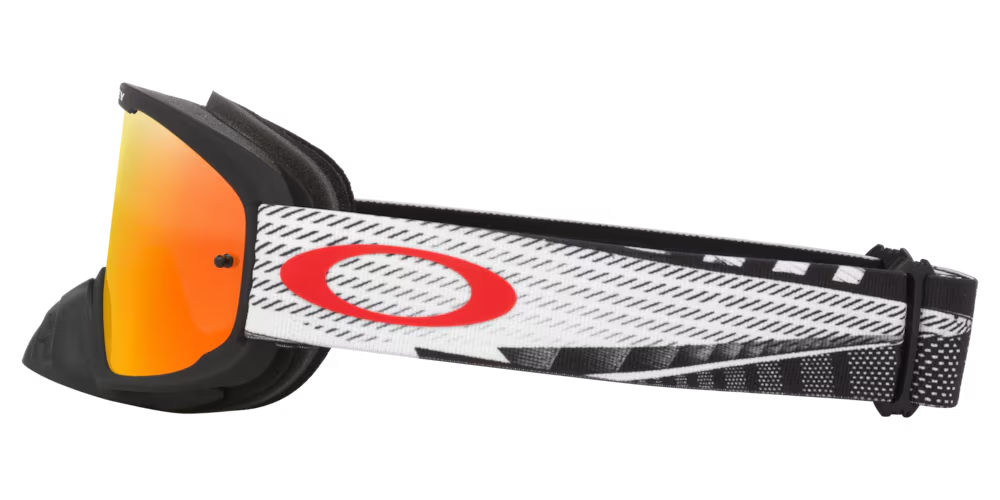 Oakley O-Frame 2.0 PRO MX Goggles w/Black Forge Strap & Fire Iridium Lenses