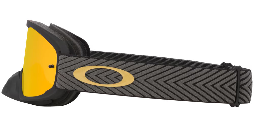 Oakley O-Frame 2.0 PRO MX Goggles w/Team Black Strap & Fire Iridium Lenses