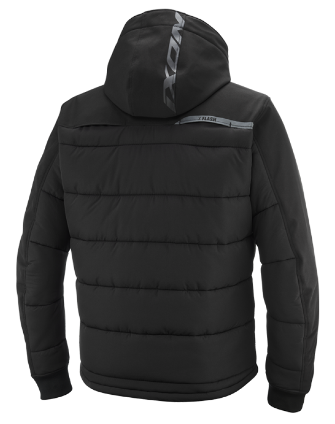 Ixon Aspen Black Textile Hoodie Jacket