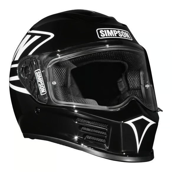 Simpson Speed 12 O'Clock Black Helmet
