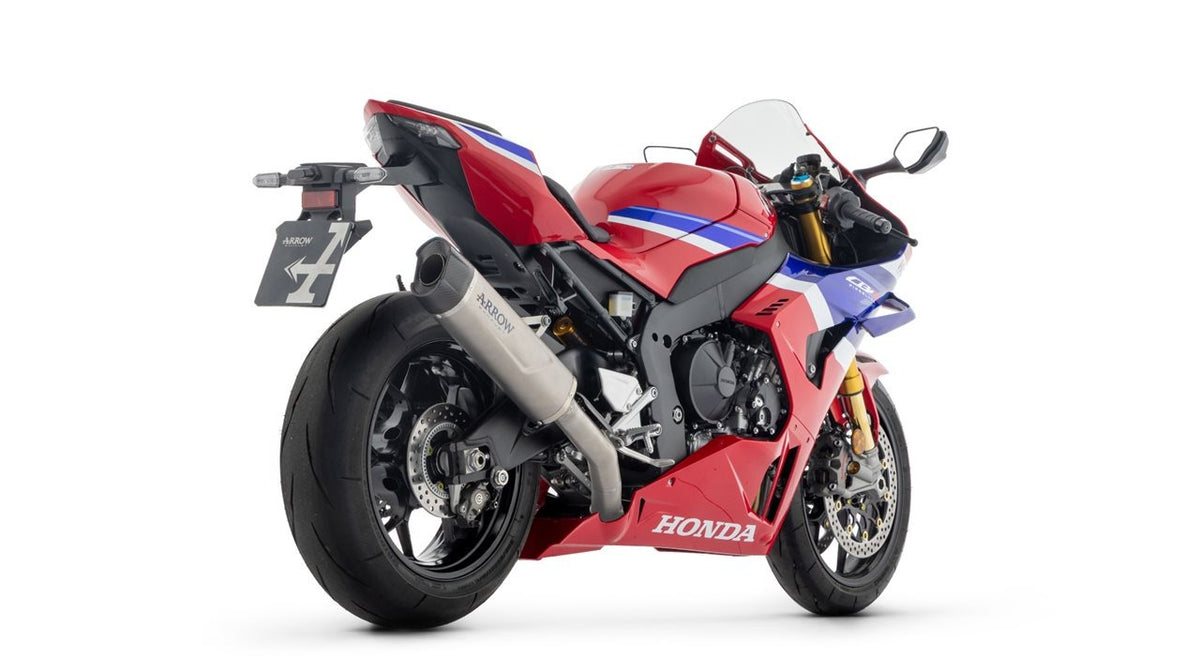Arrow 71984PK Indy Race Evo Titanium Slip-On Muffler w/Carbon End Cap for Honda CBR1000RR-R 24-Up