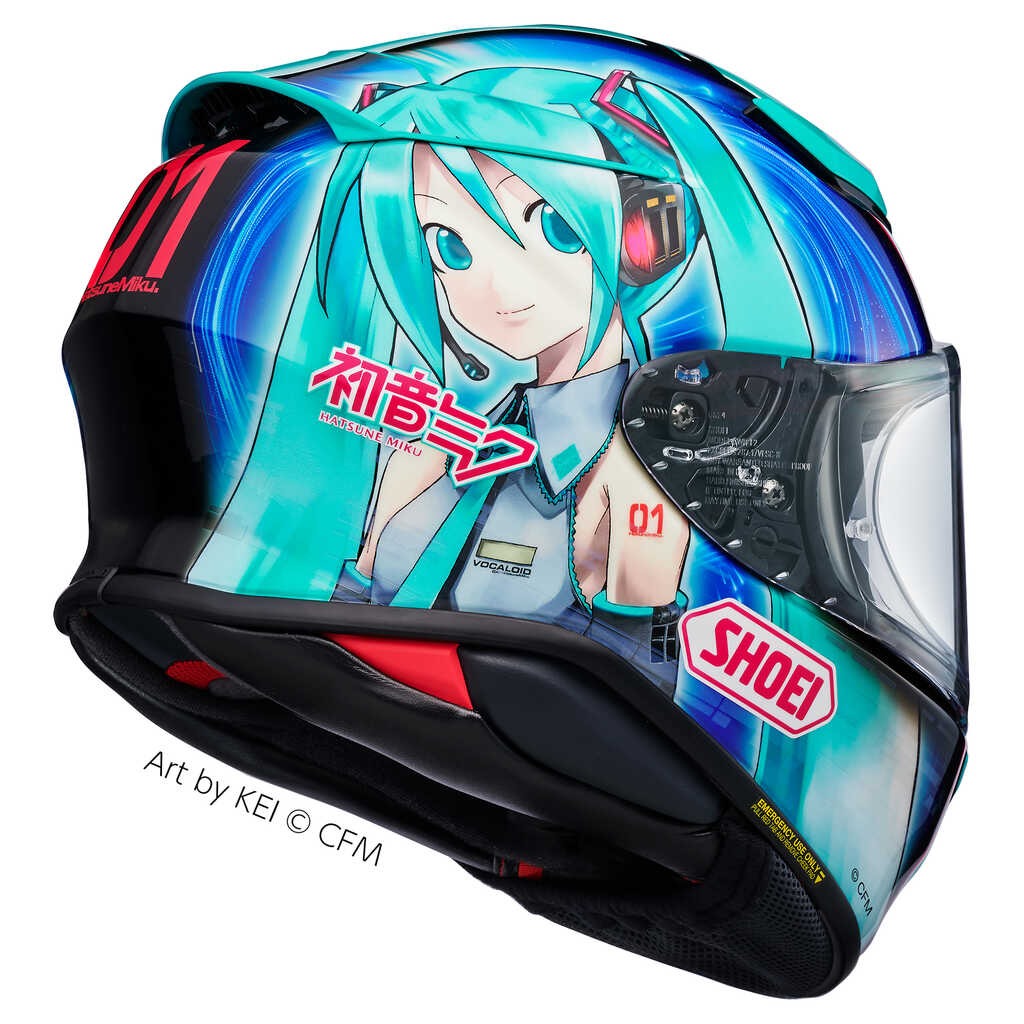Shoei NXR2 Hatsune Miku TC-4 Helmet