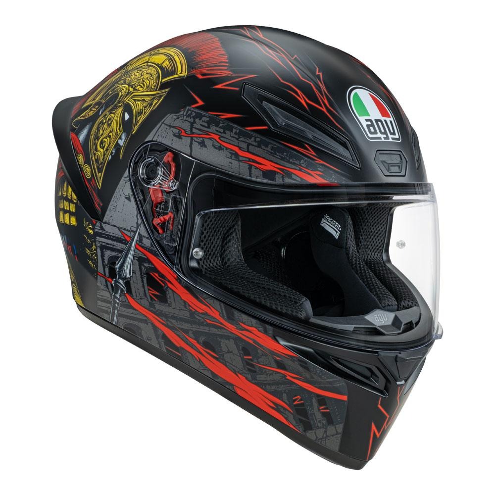 AGV K1 S Gladiator Matte Black/Gold/Red Helmet