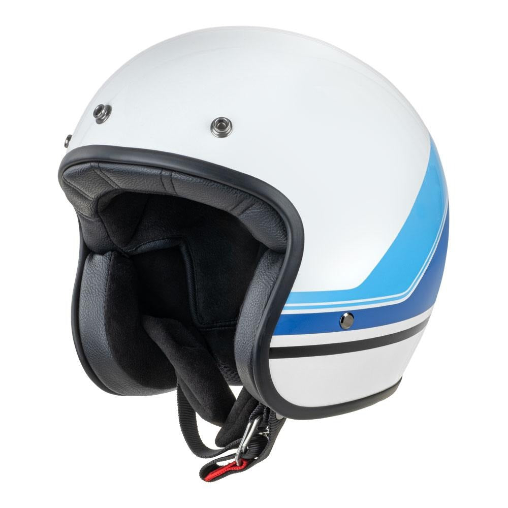 Merlin Blackbird Aero Stripe Gloss White Helmet