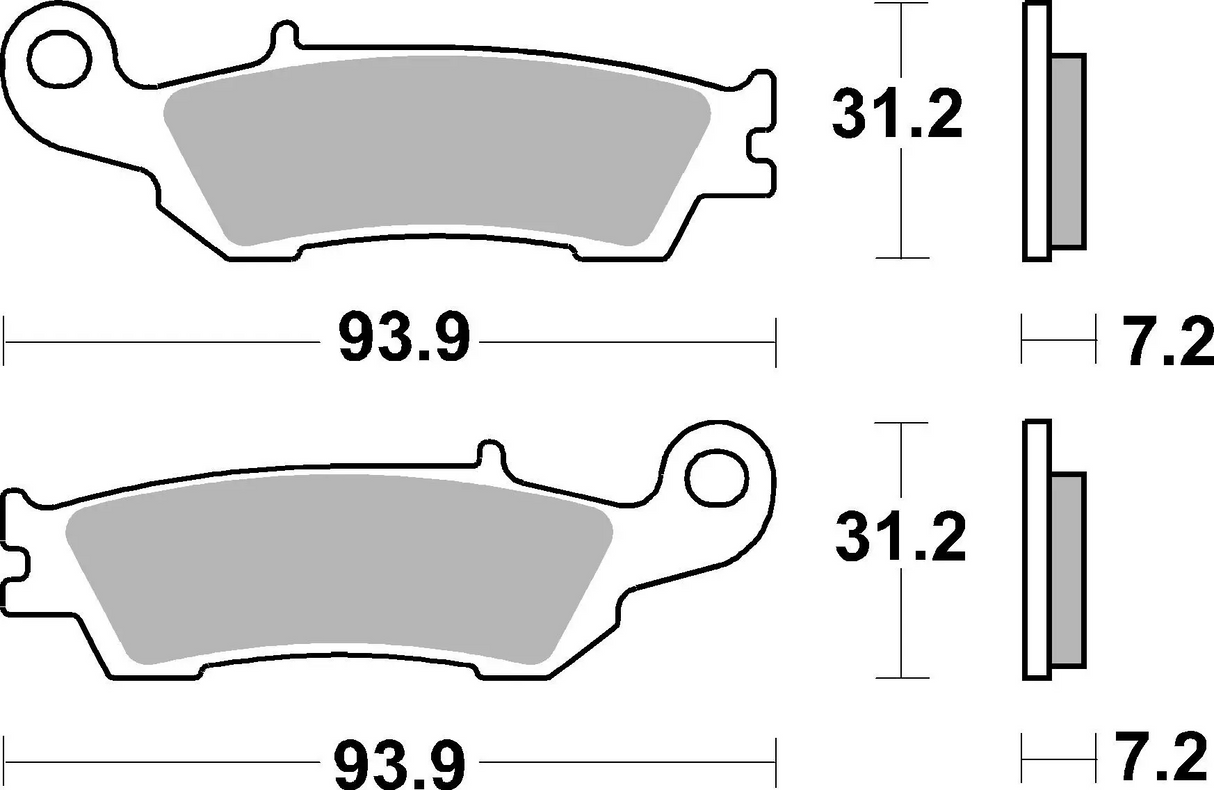 Brembo B-07YA47SX Off Road (SX) Sintered Front Brake Pad (07YA47.SX)